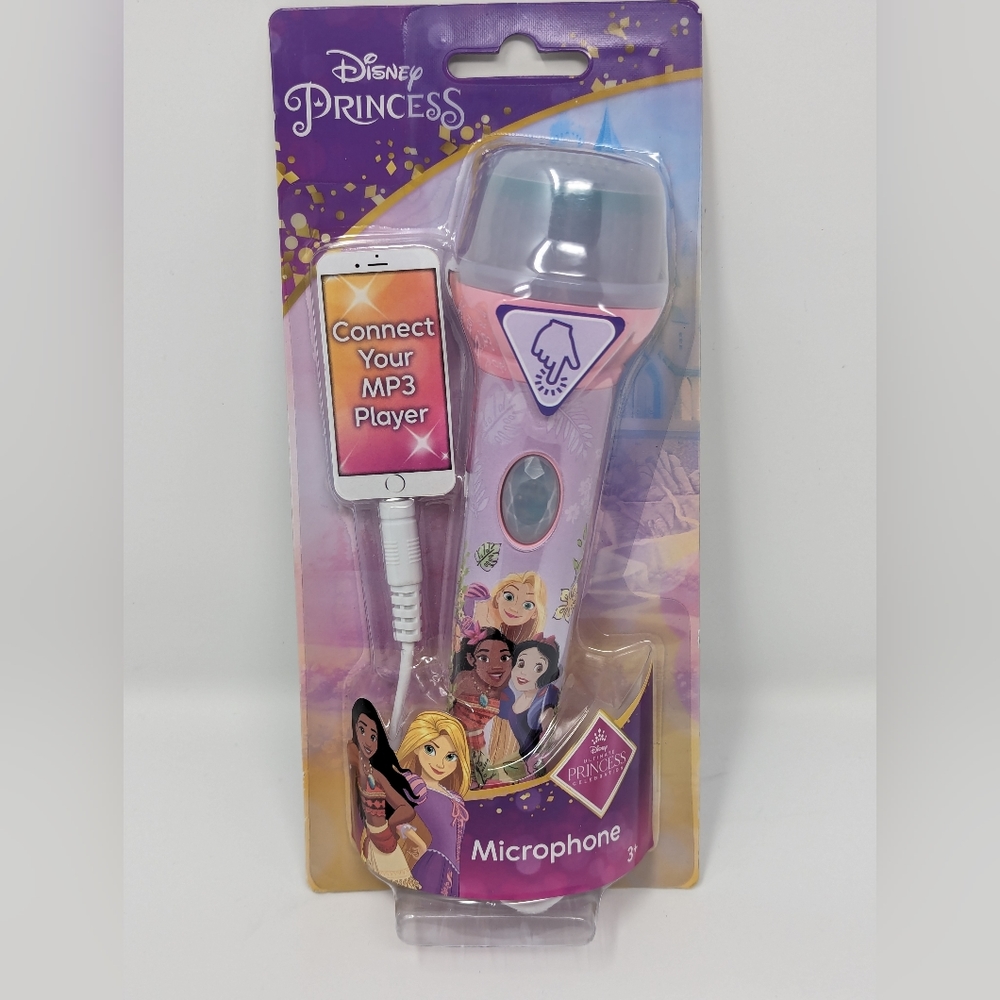 Disney Princess microphone kids toy connect mp3 player